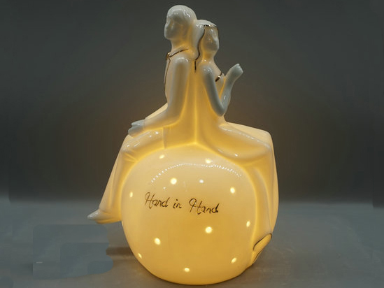 Valentine Couple with LED Ligh